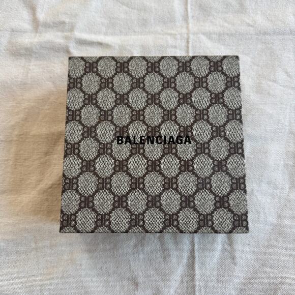 Balenciaga x Gucci BB Hacker Monogram Belt Brown NEW w/ Tags Italy Size 80cm 32 - Picture 2 of 9